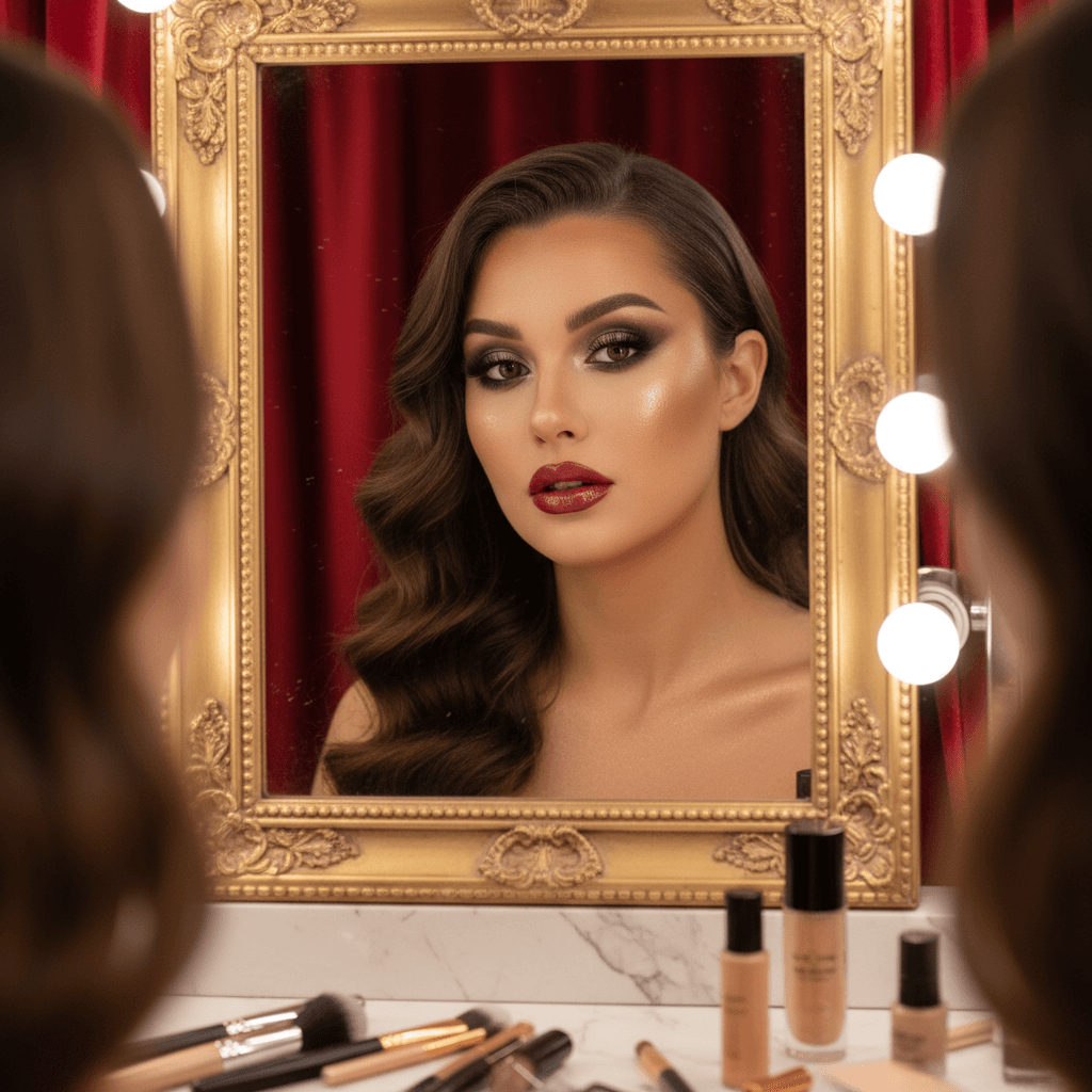 Red carpet elegance makeup