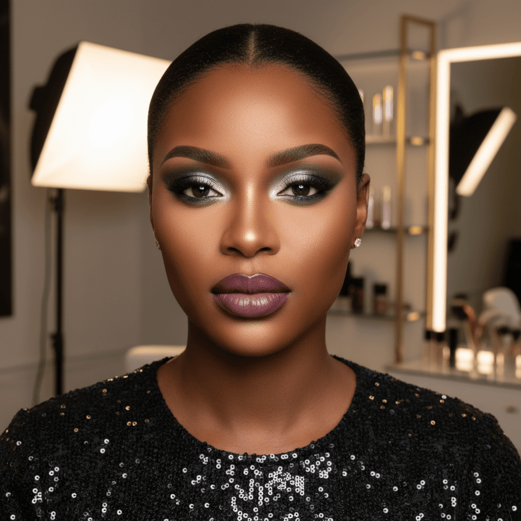 Bridal glam with soft romantic lighting and wedding-day radiance