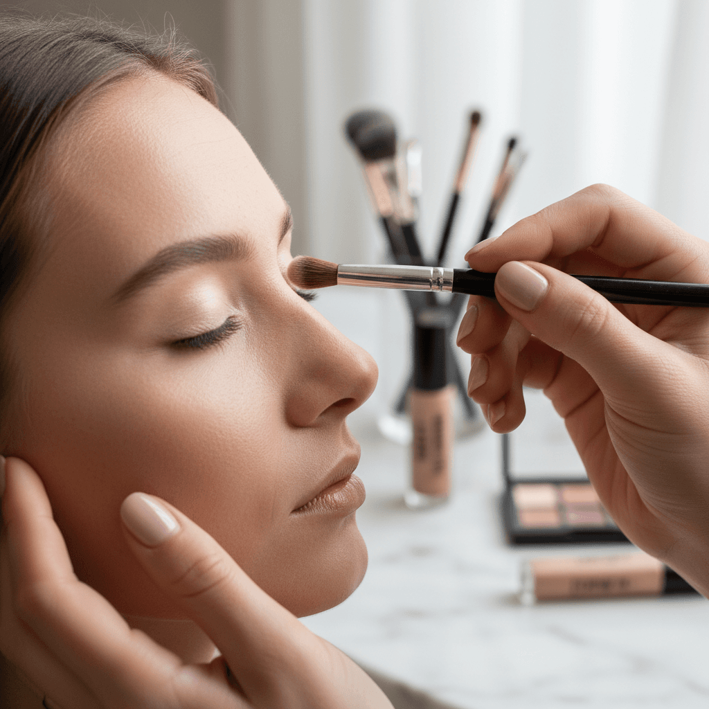 Luxury makeup artistry application